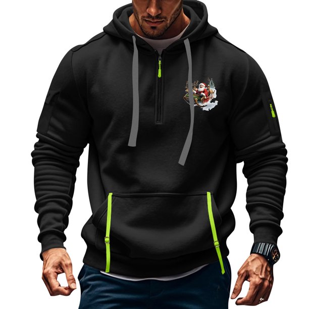 Sudadera con capucha para hombre, estilo casual, deportivo, de color liso, con cremallera y bolsillo, de manga larga, blusa de poliéster.