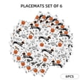 thumbnail image 2 of Placemats Set Of 4 / 6, Dachshund Dog Puppy Pumpkin Placemats For Dining Table Indoor/Outdoors Heat Resistant Washable Placemats 18" X 12", 2 of 8
