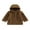 Brown, variant on Bagilaanoe Little Girl Boy Hooded Jacket Long Sleeve Plush Coat with Pockets 3T 4T 5T 6T 7T Kids Fall Winter Casual Outwear