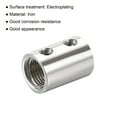 thumbnail image 4 of Unique Bargains M10 M4 Thread Sleeve Stud Pipe Connector Round Coupling Nut Silver Tone 4 Pack, 4 of 5