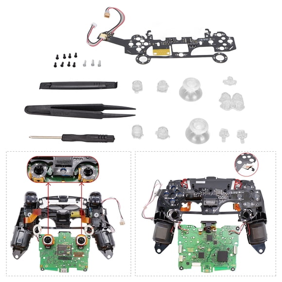 Pad Luminated D Pad Face Buttons 8 Colors 19 Modes DIY Classical LED Light Button Kit for