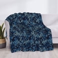 thumbnail image 3 of Naloa Hawaiian Style Flannel Blankets - Thick and Warm Blanket for Winter, Soft Fuzzy Plush King Blanket for All Seasons60"x50", 3 of 6
