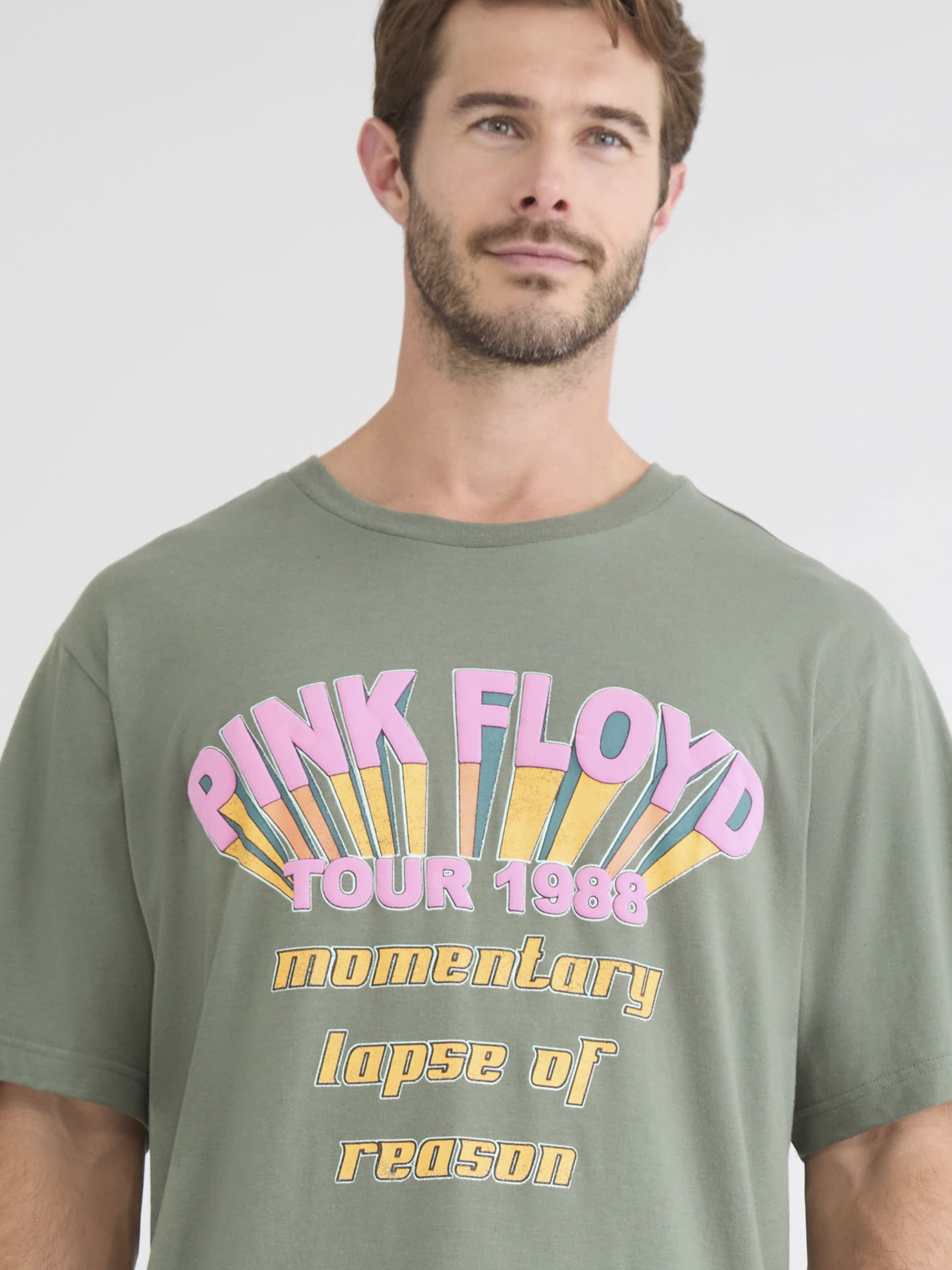 Pink Floyd Men's & Big Men's Drop Shoulder Graphic Tee, Sizes S-3XL