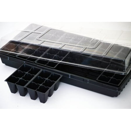 Seed Starter Germination Station Complete Kit w/ Dome,  72 Cell Tray and Growing (Best Seed Germination Kit)