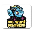 thumbnail image 1 of KDAGR Scary Zombie Monkey Chimp Colorful Pop Culture Halloween Sticker Me Want Brainnns Mousepad Mouse Pad Mouse Mat 9x10 inch, 1 of 1