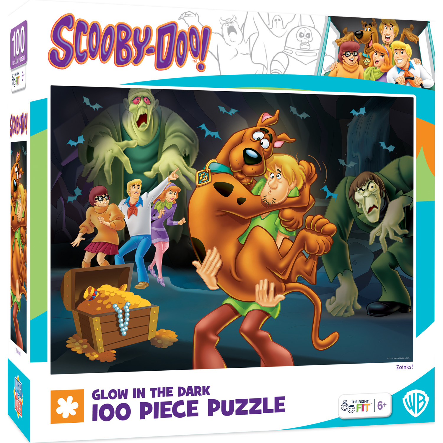 SKV/限定100枚/未使用/GISM.ZOUO.CONFUSE.SWANKYS MasterPieces Scooby-Doo - Zoinks! 100 Piece Jigsaw Puzzle