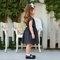 thumbnail image 4 of Toddler Girl Dresses Fashion Black Dress for Girls Summer Dress Baby Girl Clothes 4-5 Years, 4 of 6