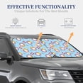 thumbnail image 3 of Haiem Gnome Pool Party Car Windshield Sun Shade (2 Pieces) Foldable Windshield Sun Shade Car Accessories for Truck SUV Pickup-Medium, 3 of 5