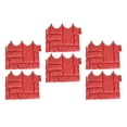 thumbnail image 3 of 6 Pack Faux Garden Stone Fence Waterproof Lightweight Walkway Landscaping Design Red, 3 of 8