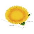 thumbnail image 3 of Assiette en Résine pour Fruits Secs Plateau de Service Assiette à Collation Assiettes de Rangement Plantes Simulées Plat à Noix (Tournesol Coloré), 3 of 8