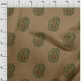 thumbnail image 3 of oneOone Rayon Brown Fabric Block Dress Material Fabric Print Fabric By The Yard 56 Inch Wide-M0, 3 of 5