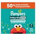 thumbnail image 2 of Pampers Baby Dry Couches Ultra, Taille 7 (41+ lbs), Couches Jetables Absorbantes, 2 of 26