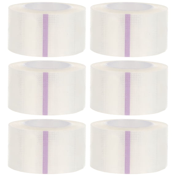 QARUN 6 Rolls Medical Tape Pressure Sensitive Skin Tape Clear Surgical Tape PE Microporous First Aid Tape