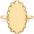 thumbnail image 4 of 14K Yellow Gold 16.0X9.0mm Open Back Signet Ring (Size 6) Made In United States rs203, 4 of 5