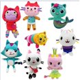 thumbnail image 2 of New Gabby Dollhouse Plush Toy Mercat Cartoon Stuffed Animals Smiling Cat Car Cat Hug Gaby Girl Dolls Kids Birthday Gifts CRIMSON, 2 of 5