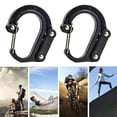 thumbnail image 3 of TNOBHG Storage Clip Multifunctional Carabiner Hanging Buckle Strong Load-bearing Aluminum Alloy Versatile Rotating D-type Carabiner Clip, 3 of 8