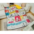 Peanuts "Ha Ha Ha" Comic Strip Panels Sherpa Throw Blanket 50 x 60