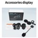 thumbnail image 5 of Audífonos inalámbricos para casco de motocicleta Intercomunicador compatible con Bluetooth con cancelación de ruido, 5 of 7