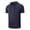 #03Navy, variant on Men's Hoodie T-Shirt Summer Breathable Short Sleeve Hooded Top with Kangaroo Pocket Blue 3XL