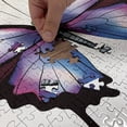 thumbnail image 4 of Ambesonne Swallowtail Butterfly Jigsaw Puzzle, Vivid Insect, Heirloom-Quality Fun Activity for Family Durable Cardboard, 1000 pcs, Violet Blue Maroon Pink, 4 of 5
