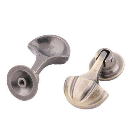 - Metal Umbrella Shape Vintage Style Single Hole Pull Handle Knob Bronze Tone 2pcs