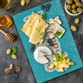 thumbnail image 5 of Going Away Party Cutting Board, Happy Retirement Banner Design Hand Lettering Congratulatory, Decorative Tempered Glass Cutting and Serving Board, Large Size, Coral White Sky Blue, by Ambesonne, 5 of 5