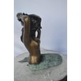 thumbnail image 5 of Mermaid with Conch  shell bronze statue -  Size: 16"L x 17"W x 21"H., 5 of 11