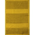 thumbnail image 1 of Ahgly Company Machine Washable Indoor Rectangle Abstract Yellow Modern Area Rugs, 3' x 5', 1 of 4