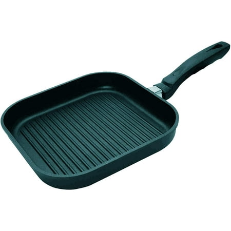 ELO Rubicast Cast Aluminum Kitchen Induction Cookware Grill Pan with Durable Non-Stick Coating, 11-inch