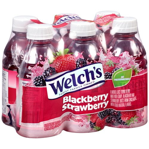 Welch's Blackberry Strawberry Juice, 10 Fl. Oz., 6 Count