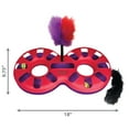 thumbnail image 4 of KONG® Active Eight Track Cat Toy, Two Rattling Balls Included, with Premium North American Catnip, 4 of 4