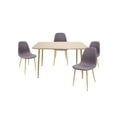 thumbnail image 1 of Comedor Murcia Rectangular 120x70 para 4 personas con Sillas Murcia Grises, 1 of 1