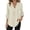 White, variant on Women Solid Casual Button V Neck Pocket Long Sleeve T Shirt Top