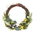 thumbnail image 1 of Corona de pájaros colgante, corona de pájaros artificiales de Pascua, decoración de primavera para puerta delantera, pared, suministros rústicos para fiestas y festivales, 1 of 5