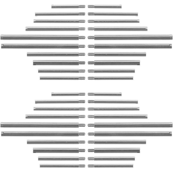UPGRATOR 50Pack Watch Band Pins Silver for Watch Band Screw Watch Repair Enthusiasts