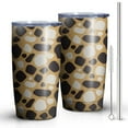 thumbnail image 2 of Leopard Print 20oz Coffee Tavel Tumblers, Stainless Steel Mobile Tumbler, Vacuum Insulated Coffee Mug with Lid, Spill-Proof Travel Cup for Hot & Cold Drinks, 2 of 6