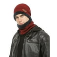 thumbnail image 3 of JINSIJU Men's Winter Hats Scarf, Warm Knit Hat Plush Lined Slouchy Cap, 3 of 4
