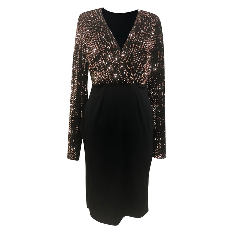 Quiz Long Sleeve Sequin Dress Navy Sequined Long Sleeve Midi Dress
