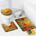 thumbnail image 4 of Butterfly (15) Shower Curtain Waterproof Bathroom Curtain Anti-slip Bath Mat Set Toilet Rugs Carpet, 4 of 8