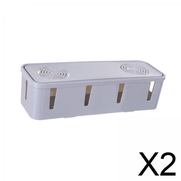Estuche para guardar cables,Caja de almacenamiento de enchufes de cable Caja de gestión de cables,Caja organizadora de cables,caja de enchufes para cables,caja portátil,Estuche de