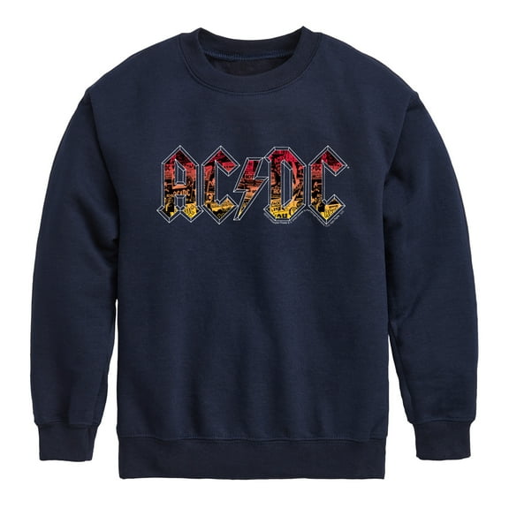ACDC - Poster Texture - Toddler And Youth Crewneck Fleece Sweatshirt