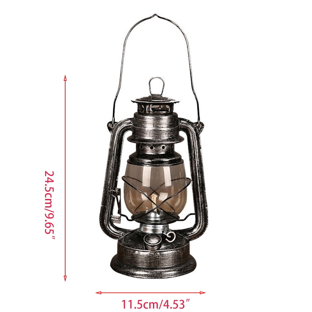 Vintage Metal Barn Railroad Kerosene Oil Lamp Lantern Home Decor Garden Yard 