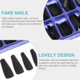 thumbnail image 3 of 100pcs Matte Long Ballerina Press on Nails False Nails Full Cover Fake Nails, 3 of 3