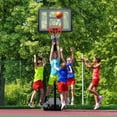 thumbnail image 2 of Portable Basketball Hoop Outdoor, 4.9-7.5ft/10ft Adjustable Height, 32 inch/44 inch Shatterproof Backboard Basketball Hoop for Youth/Teens/Adults, 2 of 7