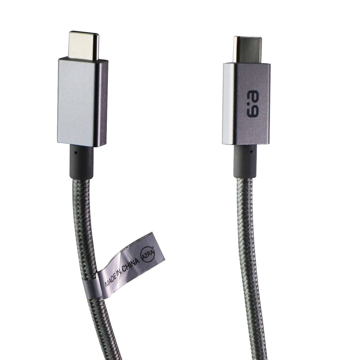 Metallic Silver 48 PureGear Braided Charge-Sync Cable for Micro-USB devices 