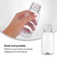 thumbnail image 3 of Voiceine 10Pcs Empty Bottles with Caps Reusable Clear Bulk Beverage Containers Sports Water Bottle for School Office Travel Picnic 350ML, 3 of 10