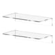 thumbnail image 1 of 2 estantes flotantes de pared, estantes de plástico para libros, estantes de pared para baño, 1 of 7