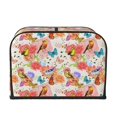 thumbnail image 2 of Daiia Flowers And Birds Watercolor Pattern 4 slice Toaster Cover, Toaster Appliance Dust-proof Cover For Kitchen Small Appliance Dust Cover and Fingerprint Protection, 2 of 7