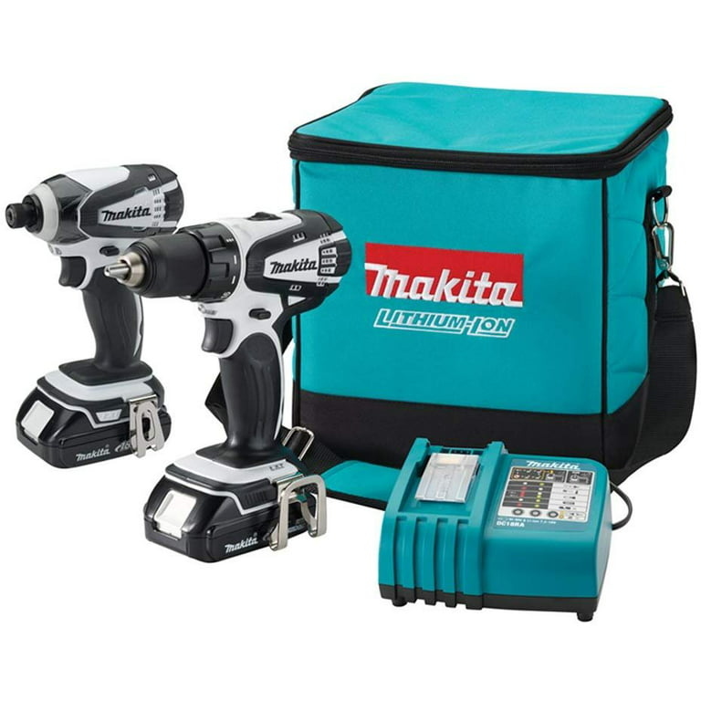 modnes Forhandle brochure Makita LCT200W 18-Volt Compact Lithium-Ion Cordless Combo Kit, 2-Piece  Discontinued by Manufacturer - Walmart.com