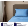 thumbnail image 4 of Juego De Sábanas Matrimonial 100% Microfibra Modelo Azul, 4 of 4